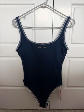 Rip Curl Navy One-Piece Swimsuit with White Trim